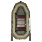 Ponton Bark В-240CD  przesuwne siedzenia wiosłowa, dwuosobowa łódź  z twardą podłogą
