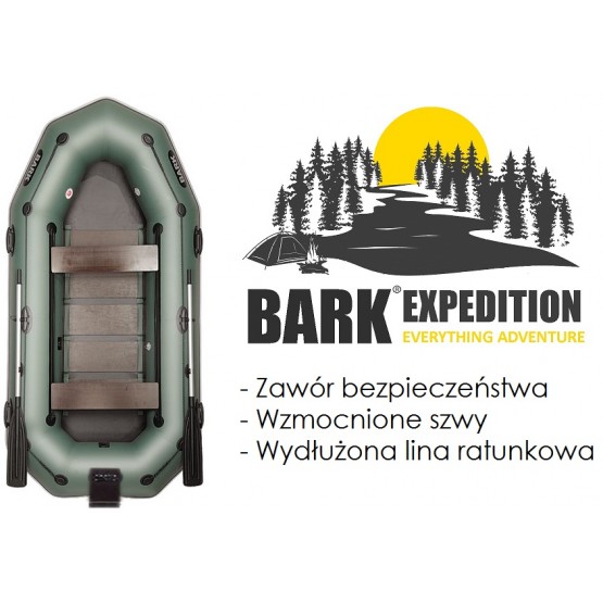 Ponton Bark В-300NP EXPEDITION ZAWÓR BEZPIECZEŃSTWA, przesuwane siedzenia