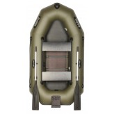 Ponton Bark В-230CND przesuwane siedzenia, wiosłowa, dwuosobowa łódź  z twardą podłogą i deską  pod  silnik zaburtowy