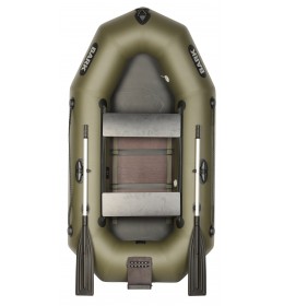Ponton Bark В-230CND przesuwane siedzenia,  wiosłowa, dwuosobowa łódź  z twardą podłogą i deską  pod  silnik zaburtowy
